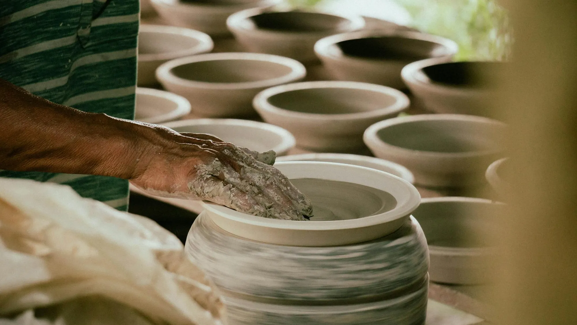 Portrait of the maker in the atelier