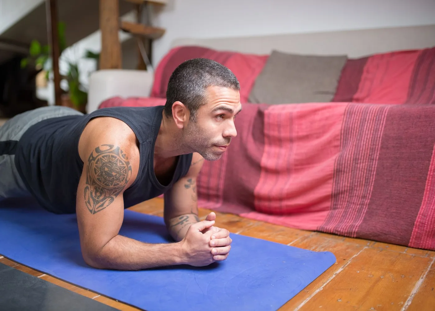 Coach and client during a personal-training session