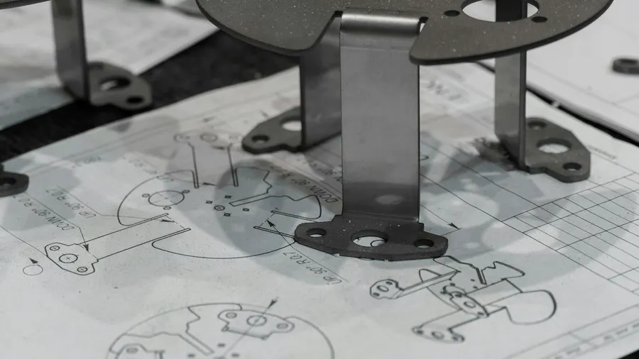 Precision micro-components on technical drawings