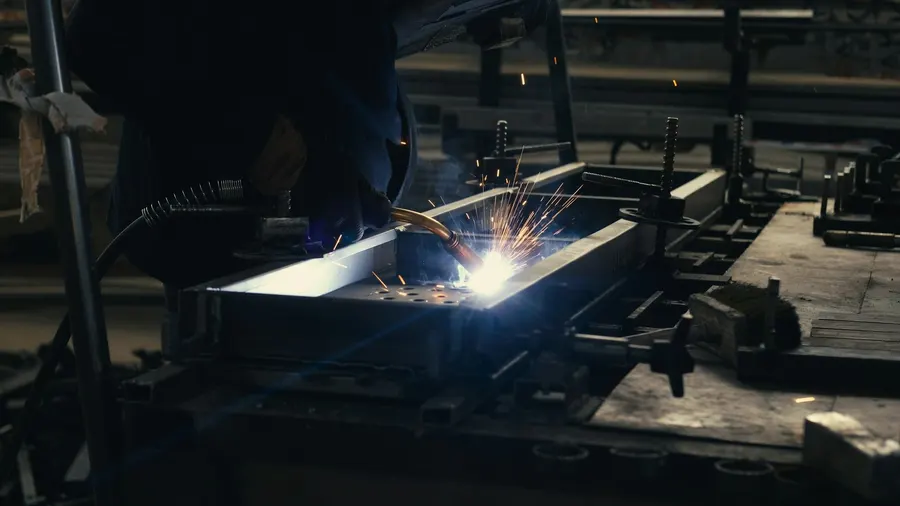 Precision welding with sparks