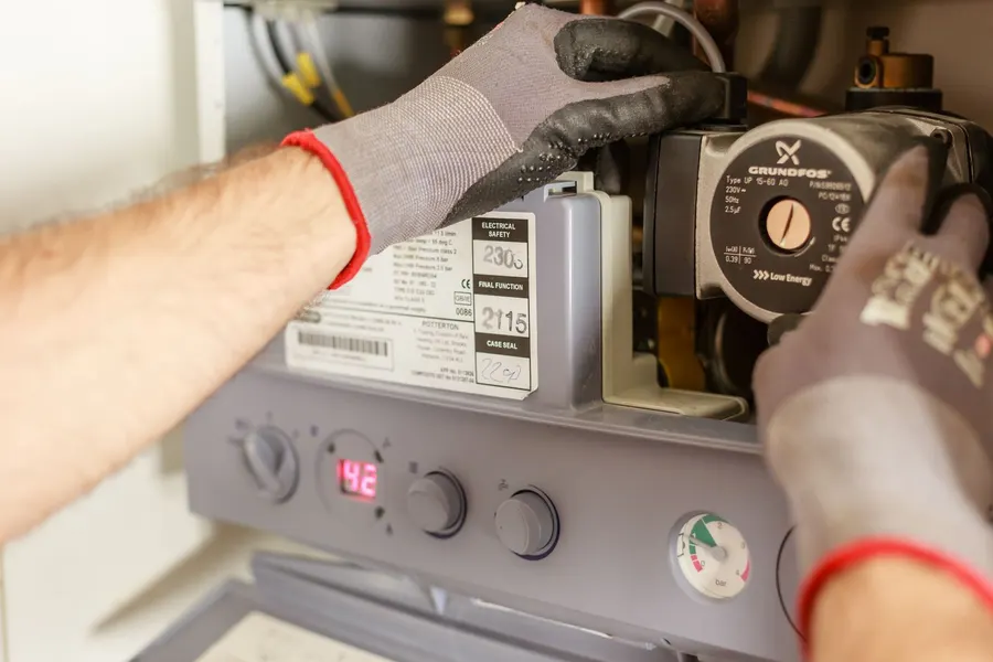 Boiler replaced with a condensing model