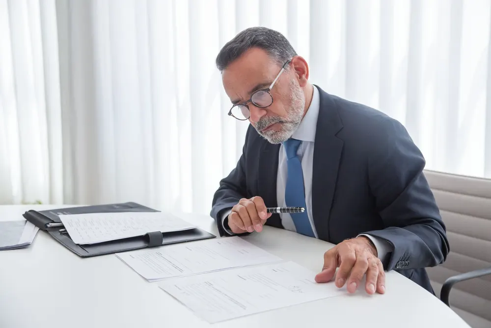 A law firm website showing the practice areas and a consultation request form