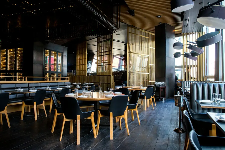 The warm, welcoming trattoria dining room