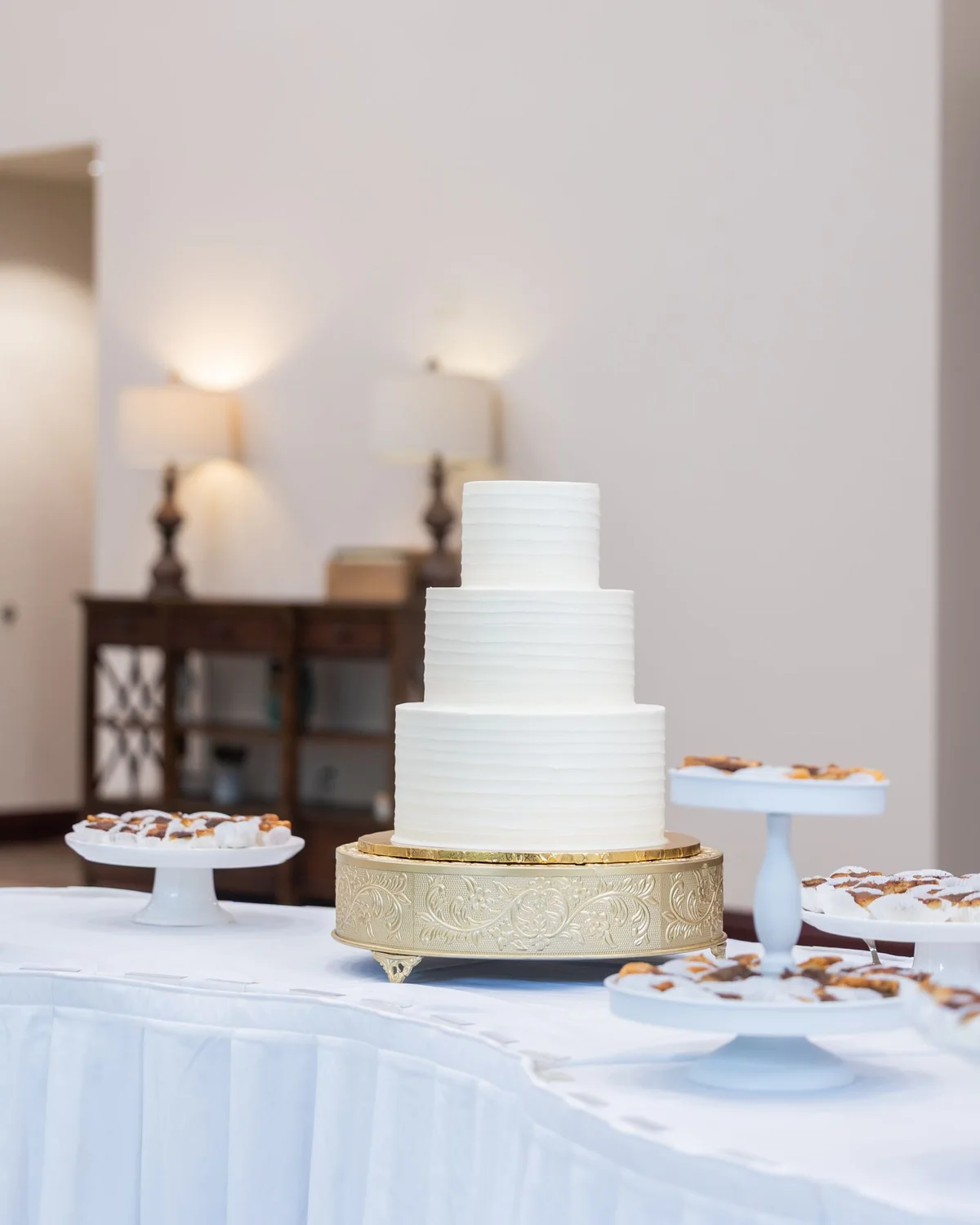 The tiered cake