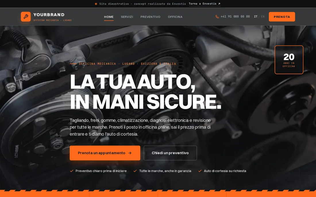 Auto repair workshop - demo