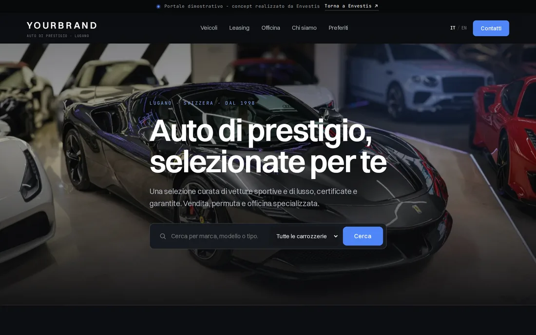 Car dealer / garage - demo
