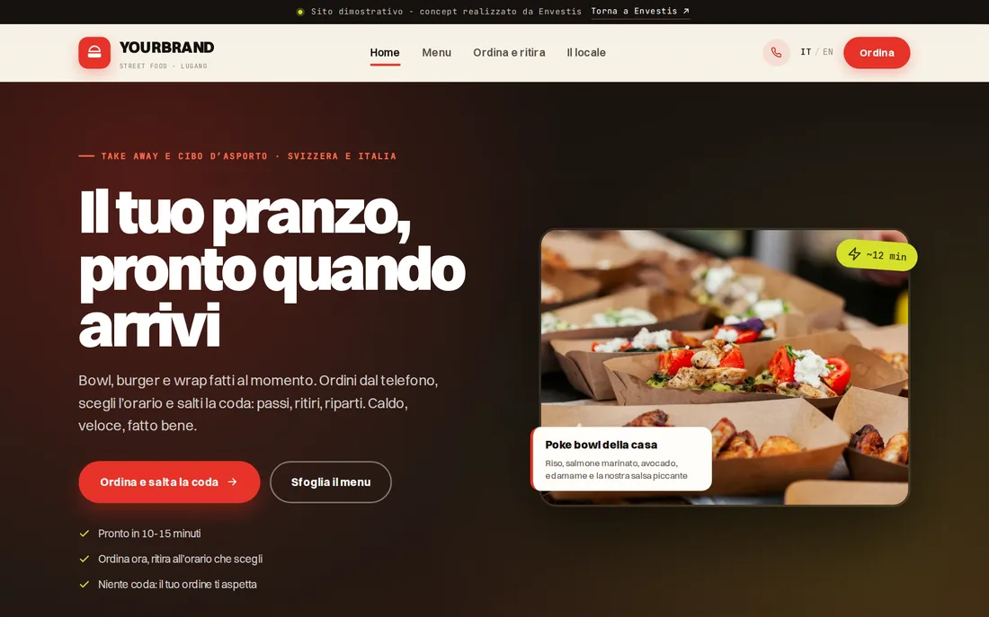 Takeaway & food to go - demo